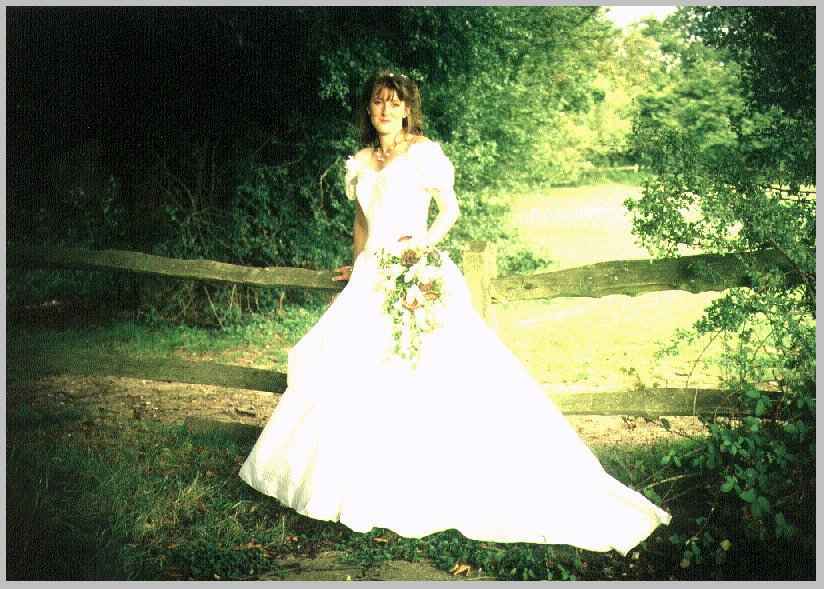 Idyllic scene - happy bride